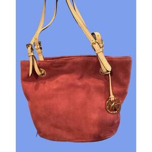 Michael Kors Large Red Suede Bag